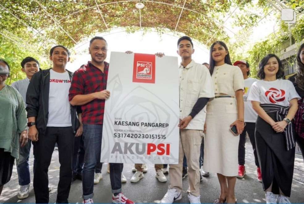 Kaesang Pangarep resmi gabung PSI, Sabtu 23 September 2023. (Foto: Instagram @giringanesha)