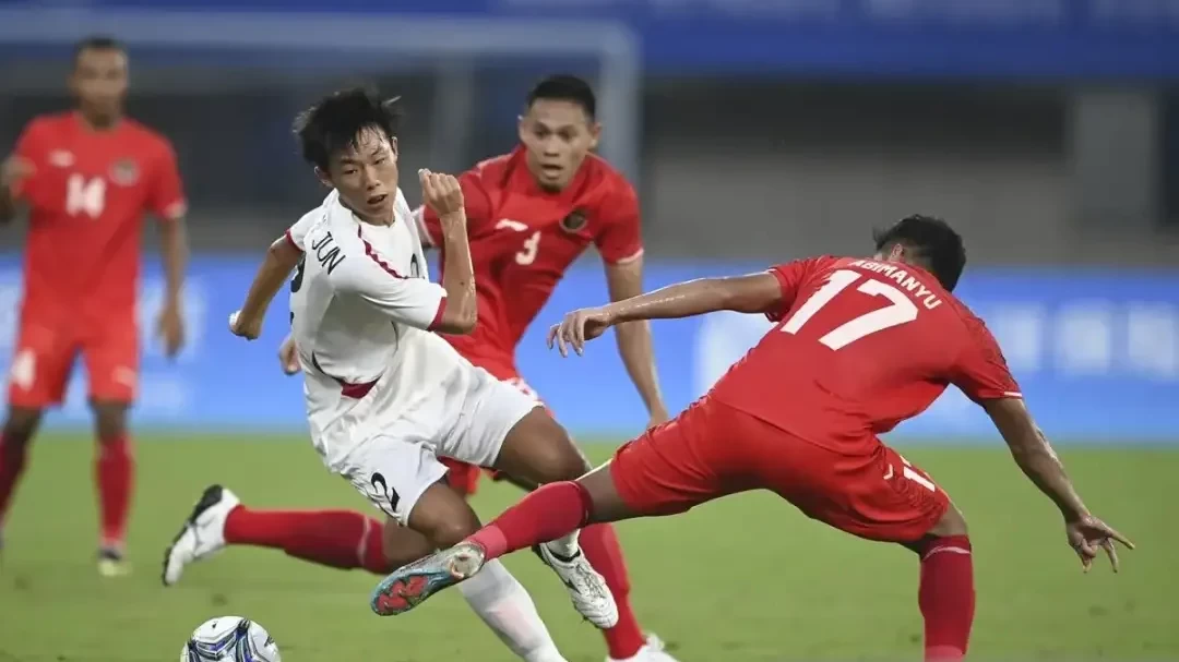 Timnas Indonesia U-24 dipastikan lolos ke babak 16 besar Asian Games 2023 meski kalah 0-1 dari Korea Utara, dalam laga grup F. (Foto: Ant)