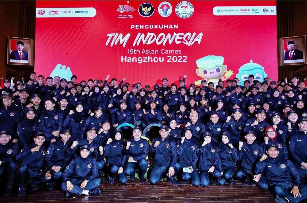 Kontingen Indonesia menduduki peringkat 12 Asian Games 2023. (Foto: Instagram)