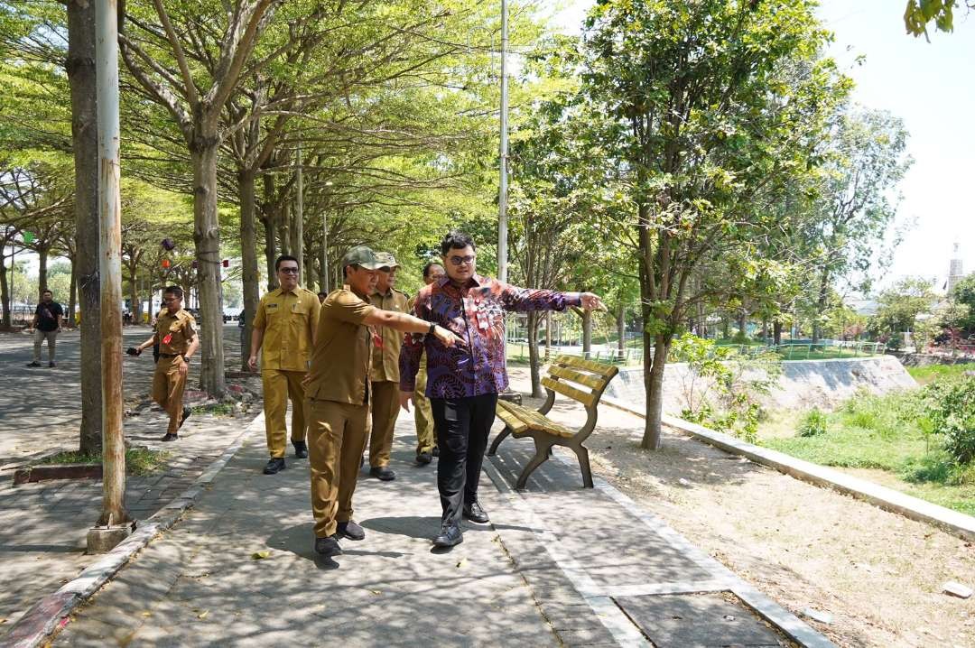 Bupati Kediri Mas Dhito bakal kembangkan Taman Hijau di Simpang Lima Gumul (SLG) sesuai kebutuhan masyarakat. (Foto: Istimewa)
