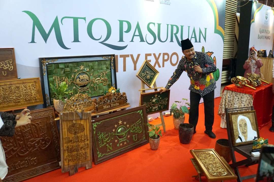Walikota Pasuruan H. Saifullah Yusuf (Gus Ipul), usai membuka  MTQ Pasuruan City Expo. (Foto: Pemkot Pasuruan)