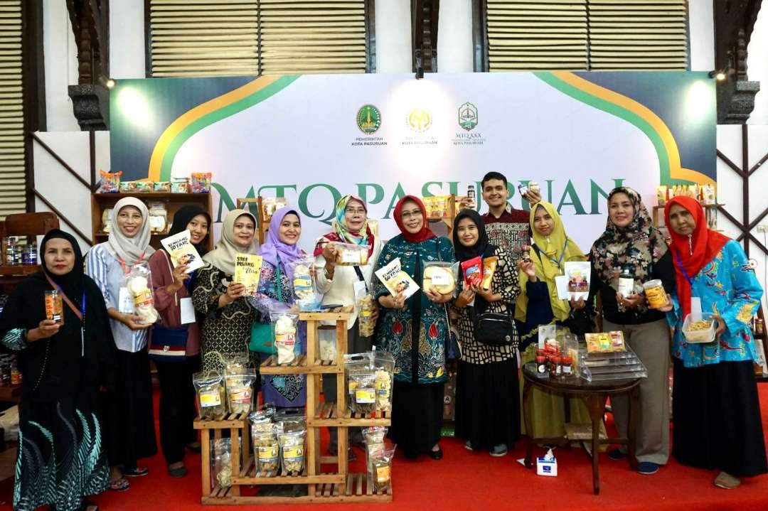 Ketua Dewan Kerajinan Nasional Daerah (Dekranasda) Kota Pasuruan, Fatma Saifullah Yusuf mengatakan bahwa berbagai upaya telah dilakukan oleh Dekranasda Kota Pasuruan untuk meramaikan pameran MTQ Pasuruan City Expo.  (Foto: Pemkot Pasuruan)