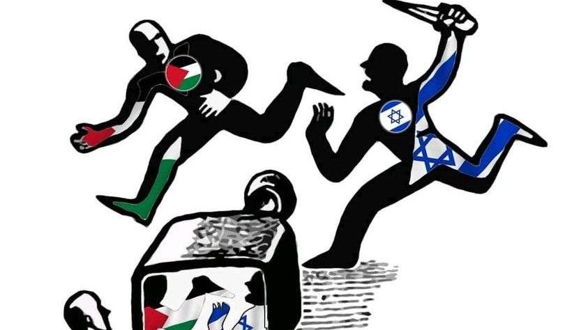 Perang dalam ilustrasi ketengan Hamas vs Israel. (Foto: dok/ngopibareng.id)