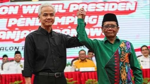 Duet Ganjar Pranowo dan Mahfud MD, bakal calon presiden (bacapres) dan bakal calon wakil presiden (bacawapres), Rabu 18 Oktober 2023. (Foto: YouTube PDIP)