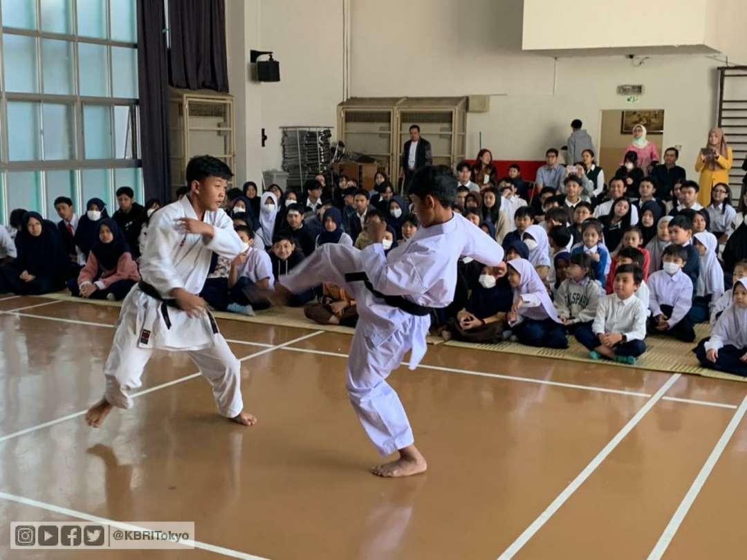 Kejuaraan dunia karate, Karatenomichi World Federation (KWF) World Championship di Tokyo, Jepang. (Foto: Dok KBRI Tokyo)