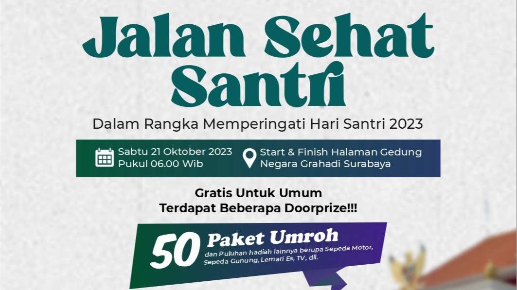 Sejumlah travel di Jawa Timur ikut serta meramaikan HSN di Kota Surabaya dengan menyiapkan 50 paket umroh gratis kepada masyarakat. (Foto: Dok Kemenag)