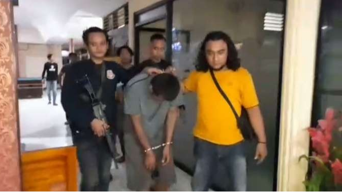 Pelaku pembacokan diamankan di Polres Tuban (Foto: Istimewa)