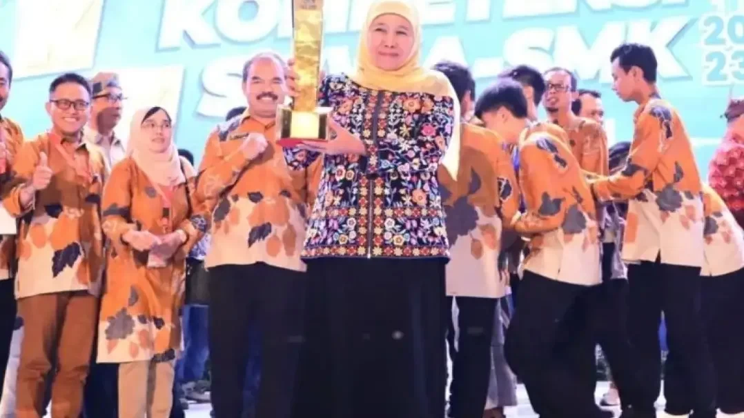 Provinsi Jawa Timur menyabet gelar Juara Umum Lomba Kompetisi Siswa (LKS) SMK Nasional XXXI di Surabaya dengan meraih total 29 medali. (Foto: Dok Humas Jatim)