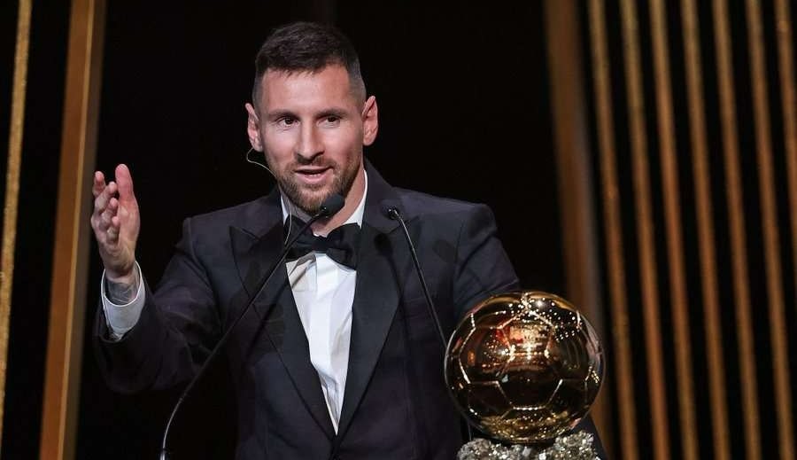 Lionel Messi meraih penghargaan Ballon d'Or kedelapannya di sepanjang karier setelah pada Selasa, 31 Oktober 2023 dini hari WIB tadi ia dinobatkan sebagai pemenang. (Foto: Istimewa)