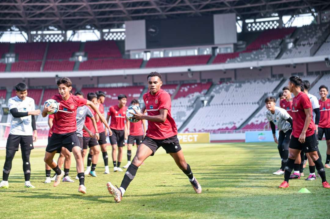 Para pemain Timnas Indonesia U-17 saat berlatih di Jakarta. (Foto: PSSI)