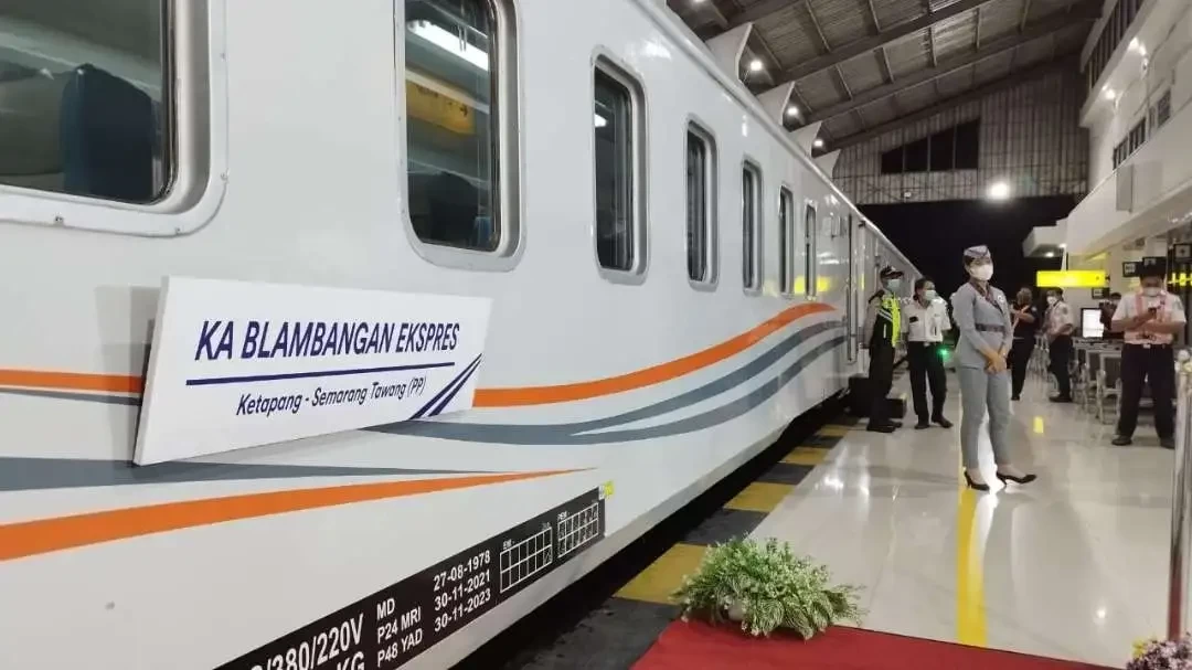 Rute kereta api Blambangan Ekspres. (Foto: Muh Hujaini/Ngopibareng.id)