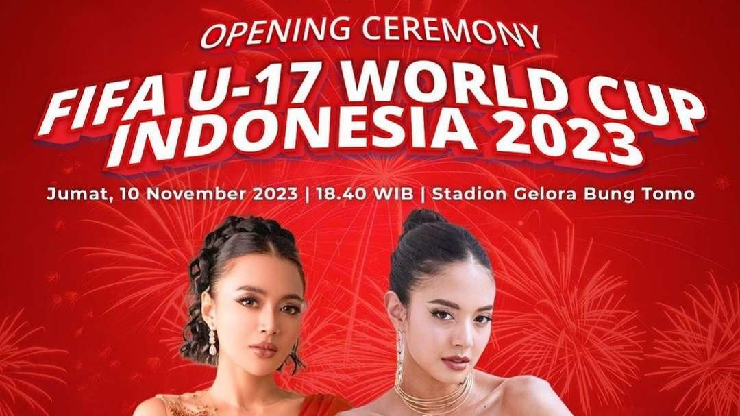 Pedangdut Wika Salim dan aktris Aurelie Moeremans menggoyang Stadion Gelora Bung Tomo (GBT) Surabaya, pembukaan Piala Dunia U-17, Jumat 10 November 2023 pukul 19.00 WIB. (Foto: Instagram @timnas.indonesia)