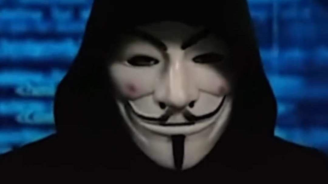 Kelompok peretas (hacker) internasional, Anonymous Global prihatin terhadap warga Palestina yang dibombardir Israel. (Foto: TikTok Aljazeera Mubasher)