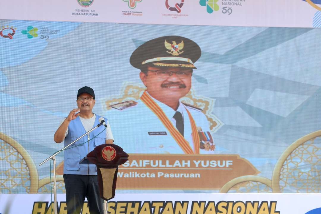 Walikota Pasuruan Saifullah Yusuf (Gus Ipul) menyebut E-Resep sebagai salah satu inovasi layanan yang diselenggarakan di Rumah Sakit RSUD dr. R. Soedarsono Kota Pasuruan. (Foto: Pemkot Pasuruan)