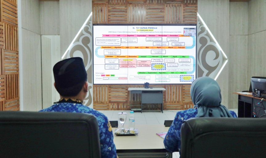 Pj. Bupati Lumajang, Indah Wahyuni hadir secara virtual dalam rapat bersama 204 Penjabat Kepala Daerah di Indonesia, dipimpin Mendagri. (Foto: Kominfo Lumajang)