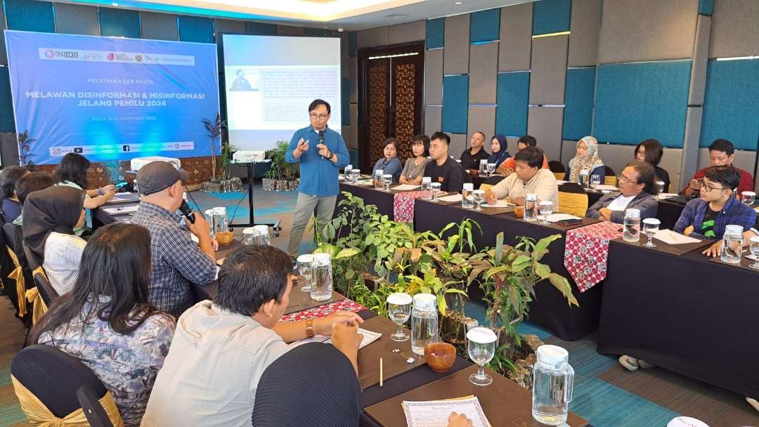 AMSI bekerja sama dengan AJI,  Masyarakat Anti Fitnah Indonesia (Mafindo) dan Google News Institute, tengah menyelenggarakan pelatihan cek fakta. (Foto: Dok AMSI)