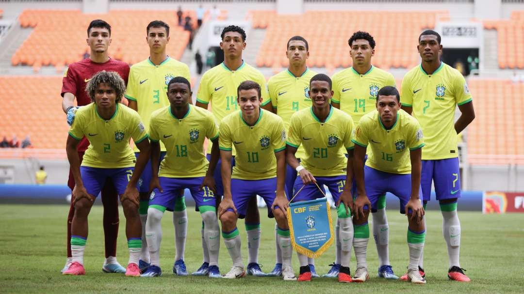 Timnas U-17 Brasil saat tampil di Piala Dunia U-17 2023. (Foto: LOCWCU17/BRY)