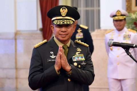 DPR RI sahkan Kepala Staf Angkatan Darat (KSAD) Jenderal Agus Subiyanto sebagai Panglima TNI. Agus menggantikan Laksamana Yudo Margono. (Foto: Setpres)