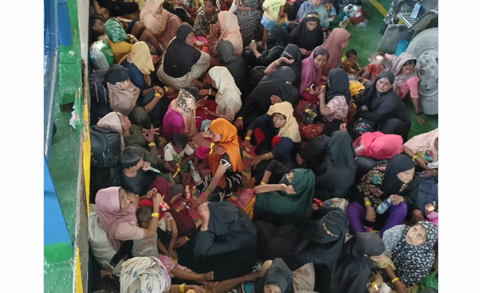 Pengungsi Rohingya di Aceh. (Foto: Twitter/X @Aceh)