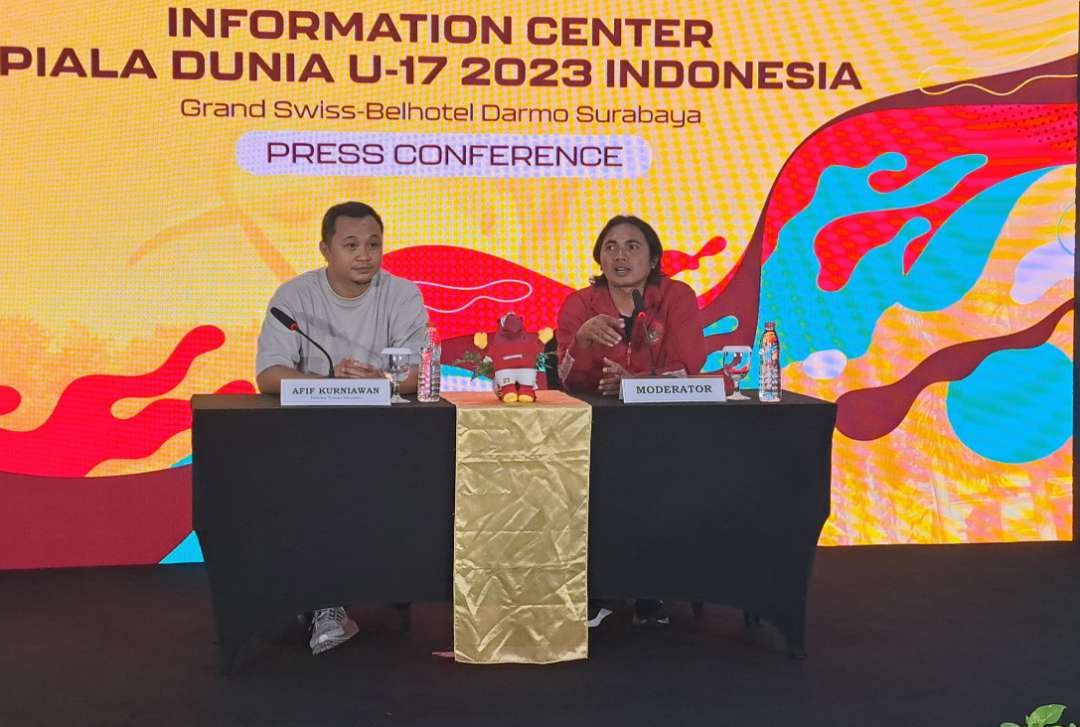 Psikolog Timnas Indonesia U-17, Afif Kurniawan saat ditemui di media center Piala Dunia U-17. (Foto: Pita Sari/Ngopibareng.id)