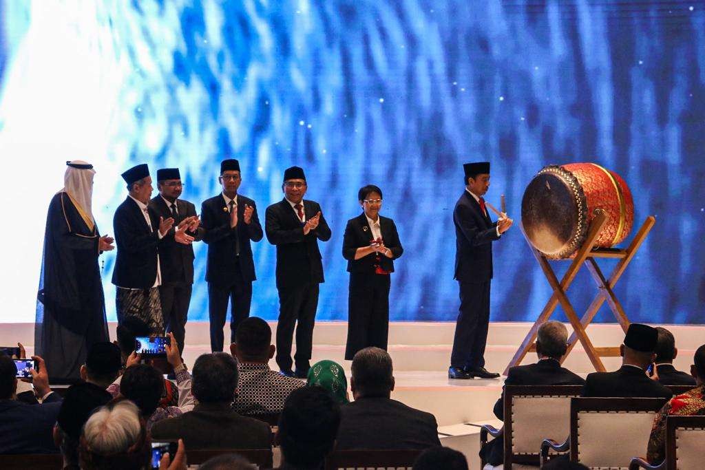Forum R20 International Summit of Religious Authorities atau R20 ISORA, Senin (27 November 2023) di Jakarta yang dibuka langsung Presiden Joko Widodo.   (Foto:Ltn-pbnu)