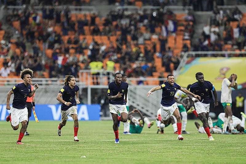 Prancis meraih kemenangan 2-1 atas Mali pada laga semifinal Piala Dunia U-17 2023 di Stadion Manahan Solo, Jawa Tengah, Selasa, 28 November 2023. (Foto: (Foto: LOC World Cup U-17)