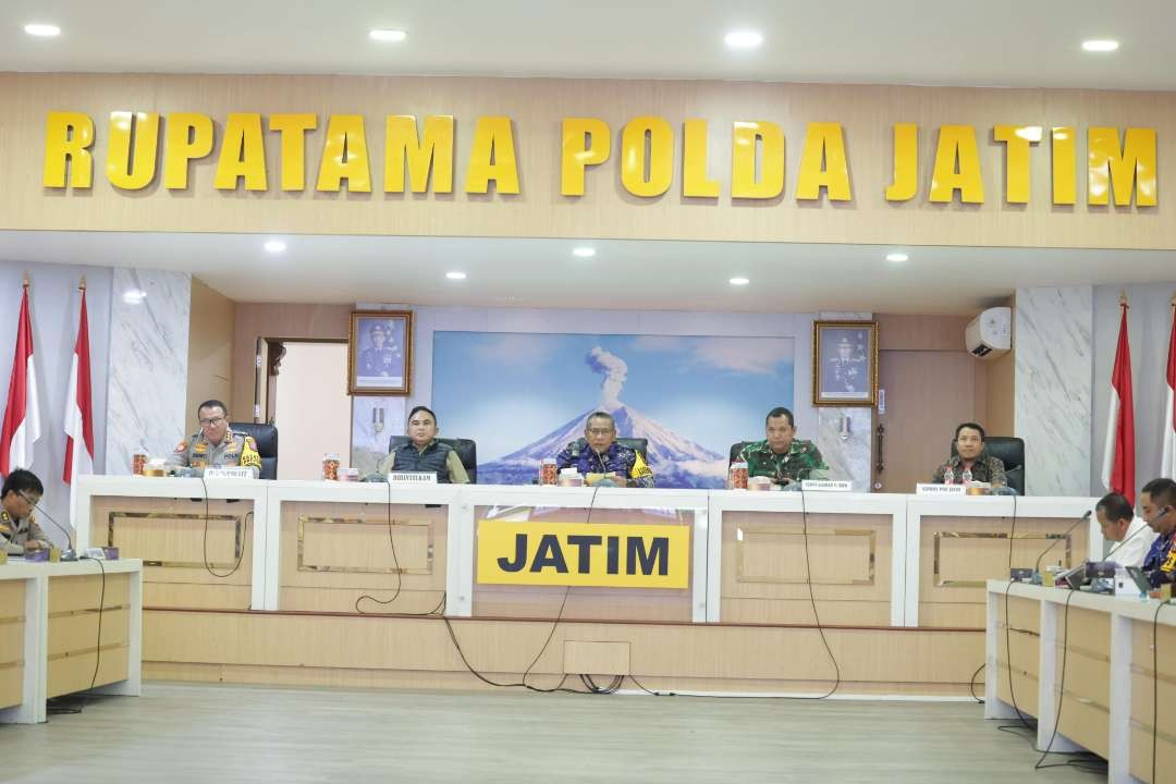 Asprov PSSI Jatim dan Polda Jatim gelar rakor pengamanan Liga 3 Kapal Api PSSI Jatim. (Foto: Istimewa)