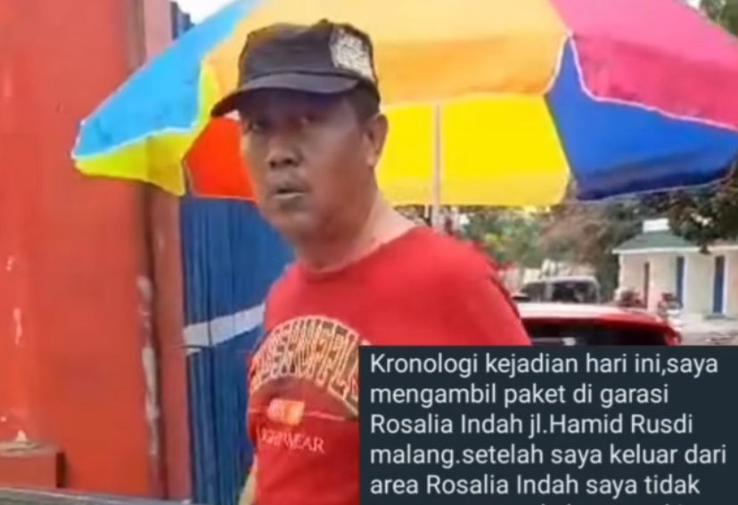 Tangkapan layar video cekcok warga di Kota Malang dengan juru parkir (Foto: Instagram/@Informasi_malangraya)