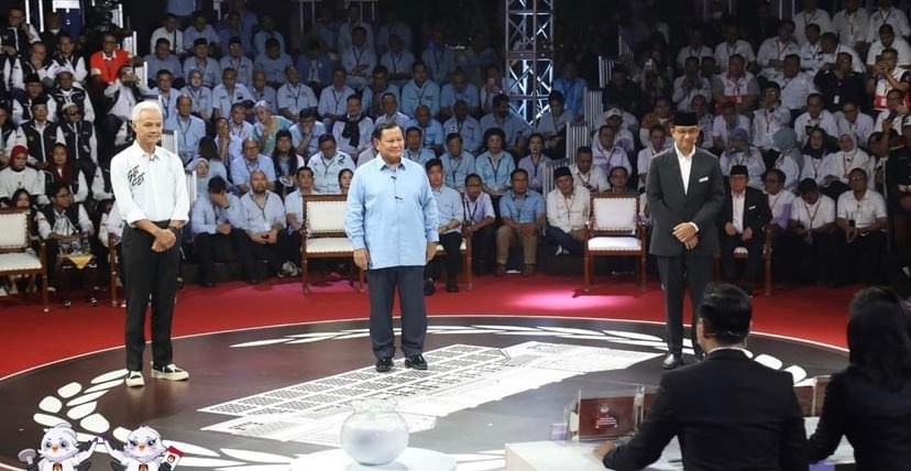Acara Debat Capres yang diselenggarakan KPU RI (Foto: Instagram/@KPU_RI)
