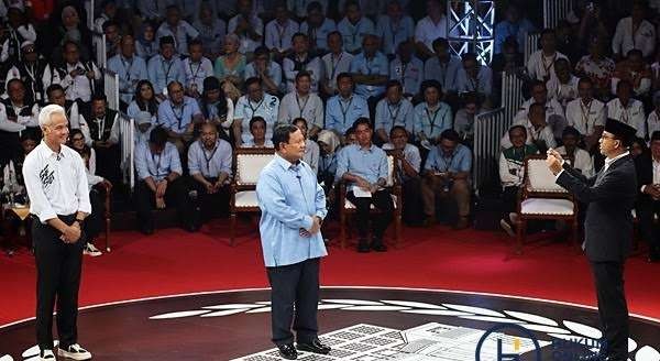 Debat capres menjelang Pilpres 2024. (Foto: dok/ngopibareng.id)