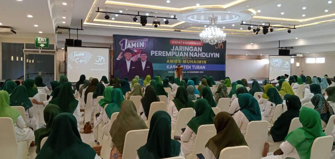 Rapat koordinasi jaringan perempuan Nahdliyin Kabupaten Tuban, Jawa Timur. (Foto: Khoirul Huda/Ngopibareng.id)
