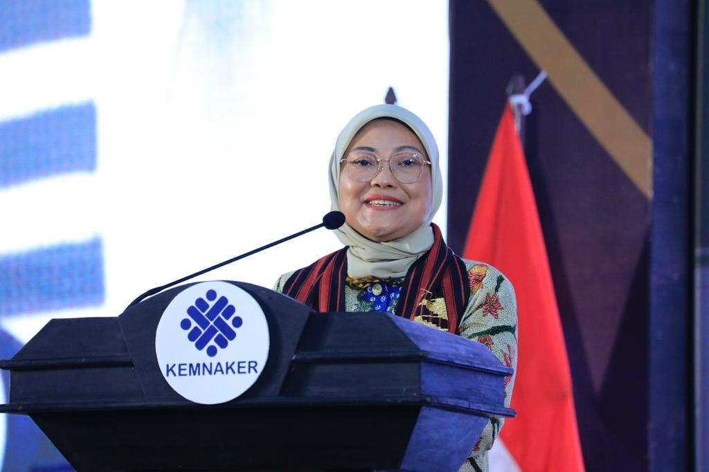 Menaker Ida Fauziyah paparkan berbagai upaya pemerintah melindungi pekerja migran Indonesia. (Foto: Biro Humas Kemnaker)