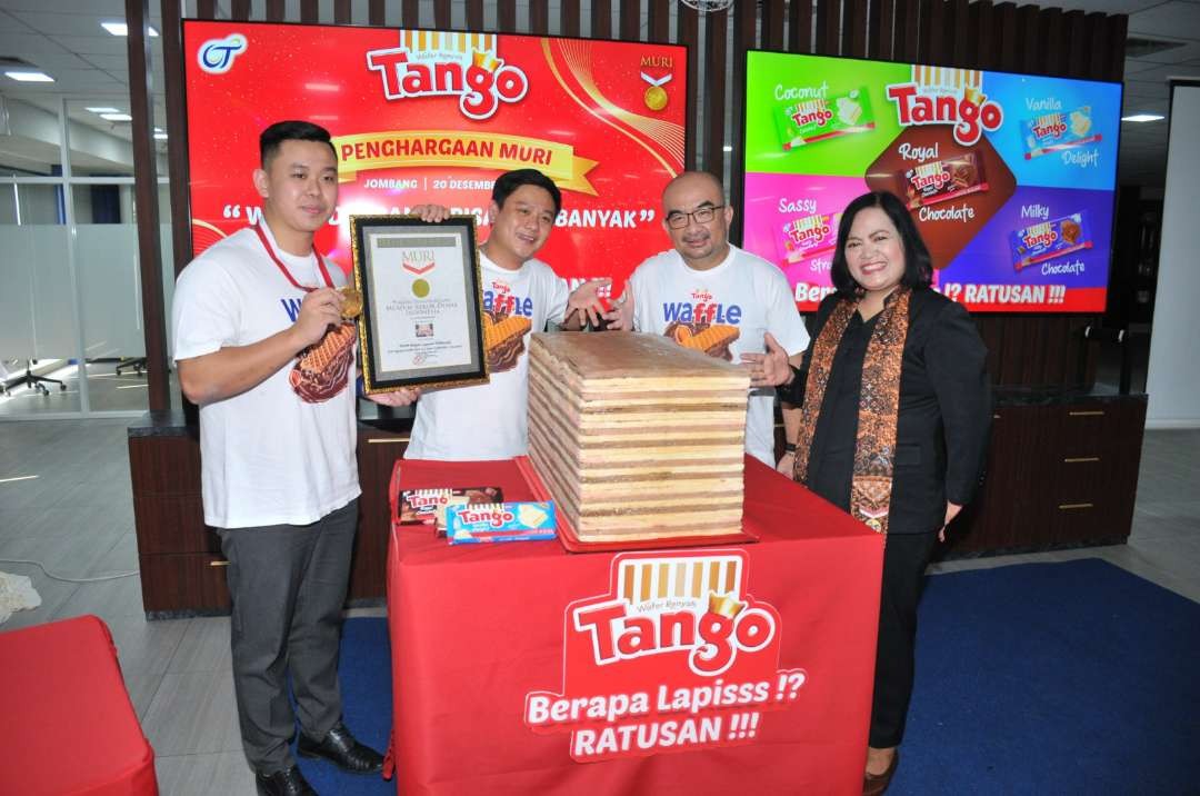 Memiliki lapisan terbanyak di Indonesia, Wafer Tango raih rekor Muri. (Foto: Istimewa)