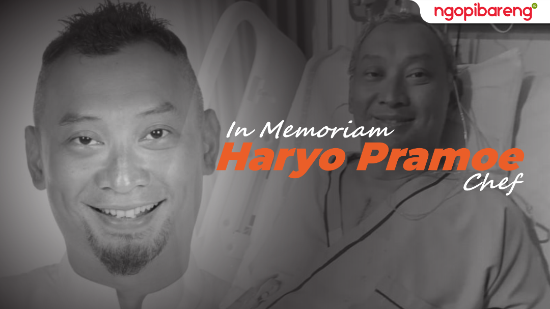 In Memoriam Chef Haryo, kelahiran 8 Maret 1975 - meninggal dunia, Kamis 21 Desember 2023. Riwayat sakit jantung. (Ilustrasi: Chandra Tri Antomo/Ngopibareng.id)