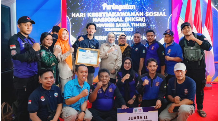 Karang Taruna Pagesangan Kabupaten Lumajang berhasil menjadi terbaik kedua Karang Taruna Berprestasi Tingkat Provinsi Jawa Timur. (Foto: Kominfo Lumajang)