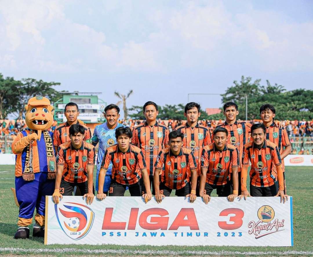 Tim Persibo Bojonegoro dengan manajemen baru yang tengah mengarungi Liga 3 Jatim pada awal Januari 2024 mendatang. (Foto: dok. persibo bojonegoro)