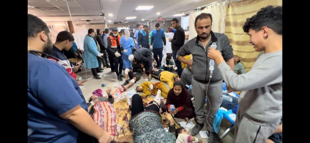 Ilustrasi situasi rumah sakit di Gaza. (Foto: X/Dr.Tedros)