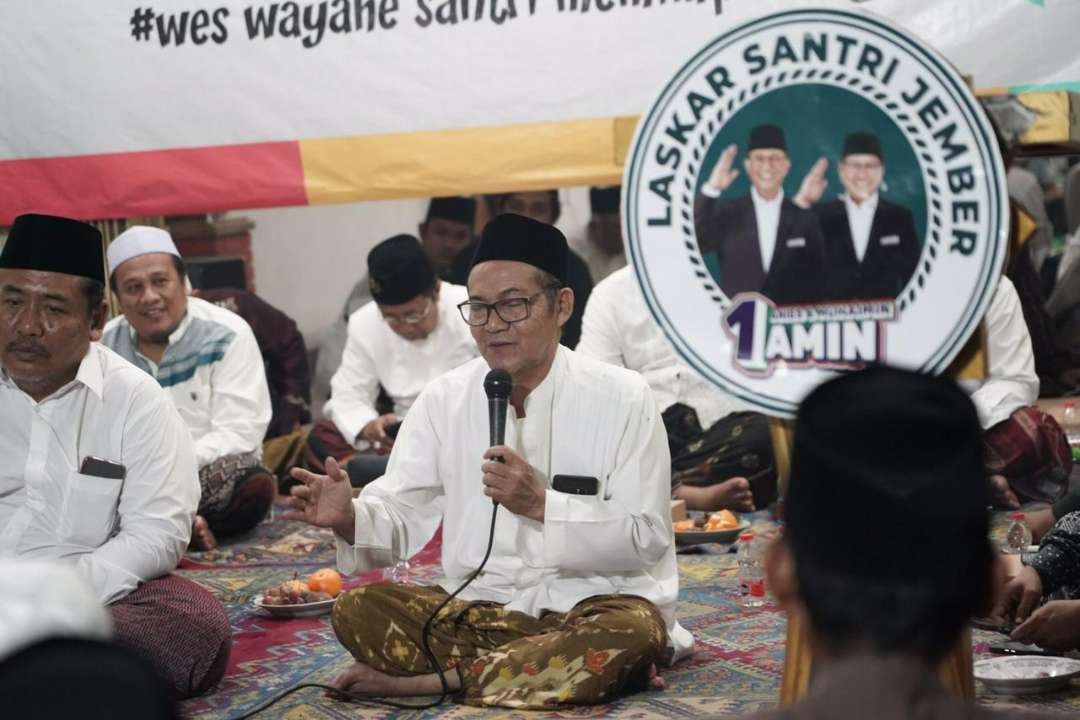 Laskar Santri Jember Deklarasi dukungan untuk pasangan Calon Presiden nomor urut 1 Anies Baswedan dan Muhaimin Iskandar. (Foto: Istimewa)