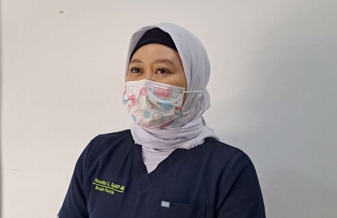 dokter penanggungjawab pasien, dr Hastika Saraswati dari RSUD Dr Soetomo Surabaya. (Foto: Pita Sari/Ngopibareng.id)