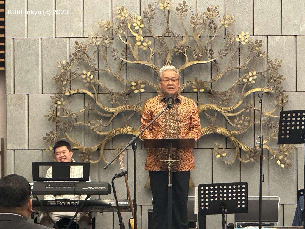 Natal menjadi perekat bersama antar warga negara dan diaspora Indonesia di Jepang untuk saling menjaga dan memelihara persatuan serta kedamaian. (Foto: Dok KBRI Tokyo)