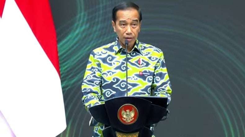 Presiden Joko Widodo (Jokowi) resmi memberhentikan Firli Bahuri dari jabatan Ketua Komisi Pemberantasan Korupsi (KPK). (Foto: Setpres)