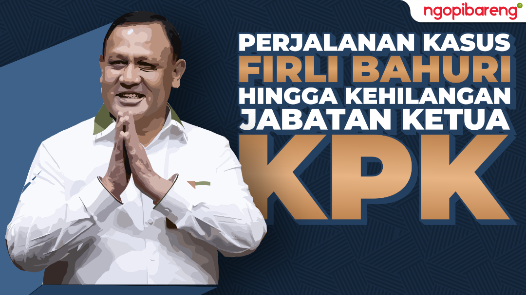 Firli Bahuri resmi diberhentikan dari jabatan Ketua KPK oleh Presiden Jokowi, Kamis 28 Desember 2023. (Ilustrasi: Chandra Tri Antomo/Ngopibareng.id)