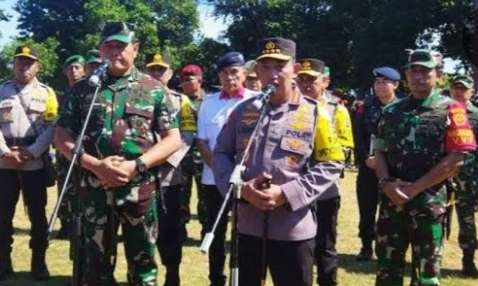 Apel gabungan TNI Polri jelang pengamanan malam Tahun Baru 2024 di Ibu Kota Jakarta ( Foto; istimewa)4