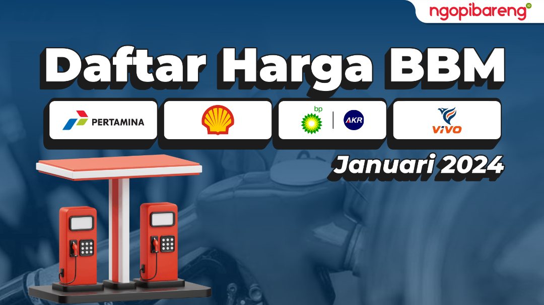 Daftar harga bahan bakar minyak (BBM) kompak turun di Pertamina, Shell, BP-AKR, dan Vivo per Januari 2024. (Ilustrasi: Chandra Tri Antomo/Ngopibareng.id)