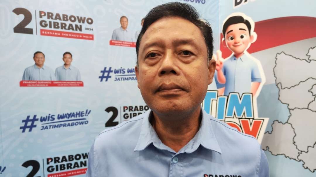 Ketua TKD Prabowo-Gibran Jatim, Boedi Prijo Soeprajitno. (Foto: Fariz Yarbo/Ngopibareng.id)