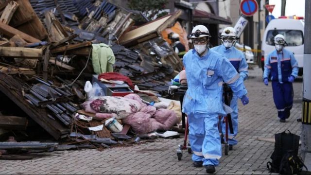 Korban tewas akibat gempa dahsyat yang melanda Prefektur Ishikawa dan wilayah sekitarnya di Jepang tengah telah mencapai 200 jiwa. (Foto: Reuters)