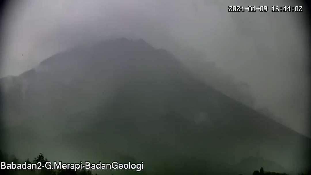 Erupsi Gunung Marapi di Sumatera Barat, Selasa 9 Januari 2024. (Foto: X Badan Geologi)