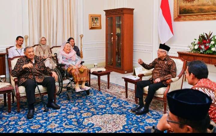 Wapres KH Ma’ruf Amin menerima audiensi sejumlah tokoh bangsa di Istana Wapres, Jl. Medan Merdeka Selatan  Jakarta Pusat. (Foto: Setwapres)