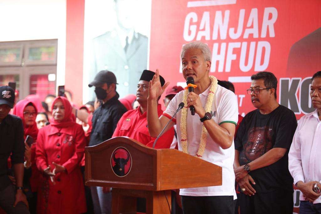 Capres Ganjar Pranowo minta pendukung disiplin turun ke rakyat. (Foto: Tim Media Ganjar)