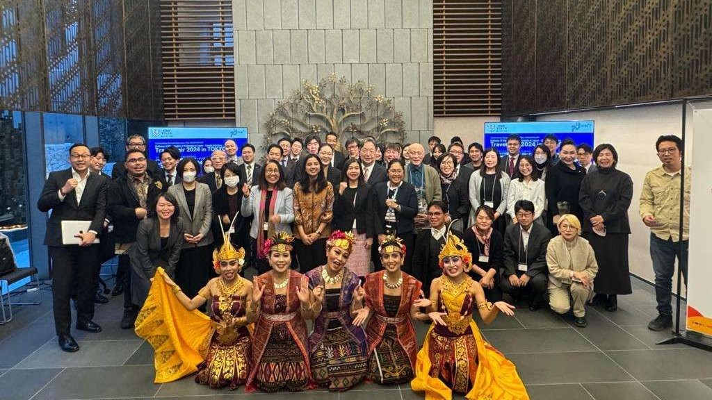 KBRI Tokyo bekerja sama dengan Garuda Indonesia menggelar promosi seni, budaya dan pariwisata dalam ‘KBRI Tokyo & Garuda Indonesia Travel Fair 2024. (Foto: Dok KBRI Tokyo)